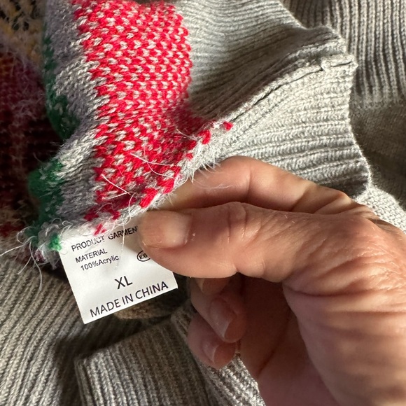 Ugly Christmas sweater dress with pockets size xl - Picture 6 of 6